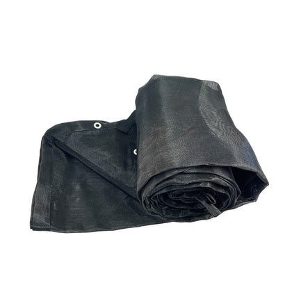 Lienzo confeccionado malla monofilamento 70% sombra. Ancho 3.7 mts