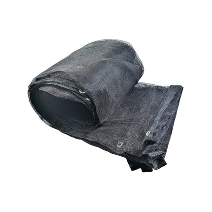 Lienzo confeccionado malla monofilamento 35% sombra. Ancho 3.7 mts