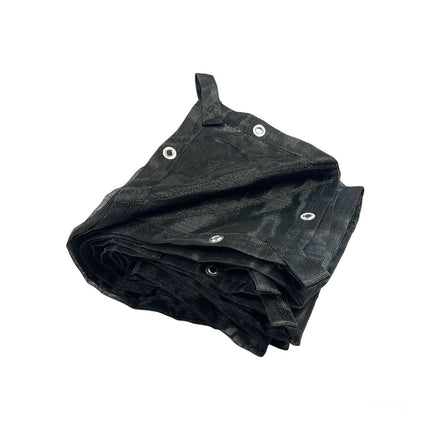 Lienzo confeccionado malla monofilamento 70% sombra. Ancho 3.7 mts