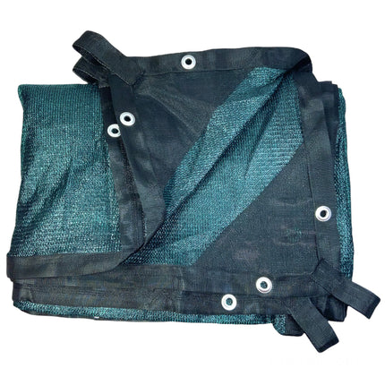 Lienzo confeccionado malla raschel 80% sombra. Ancho 3.7 mts