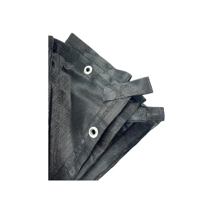 Lienzo confeccionado malla monofilamento 70% sombra. Ancho 3.7 mts